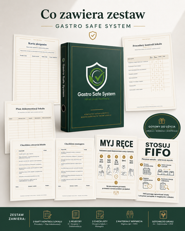 Gastro Safe System - system organizacji i kontroli dla gastronomii